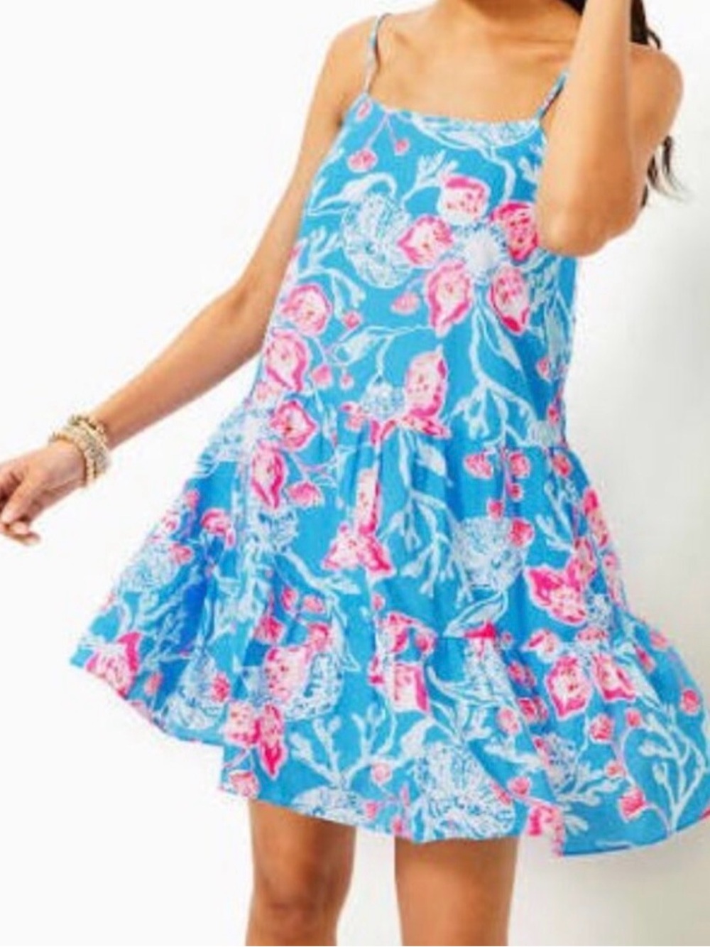 Lilly Pulitzer Alessia cotton Dress Bahamian Rhapsody size medium